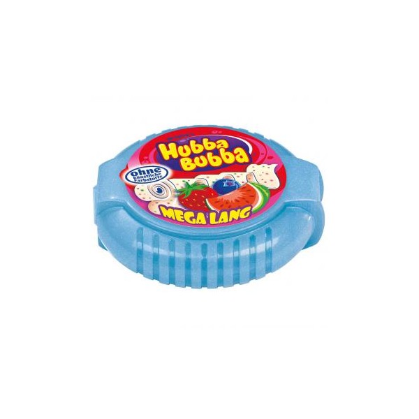 Chewing-gum en rouleau Hubba Bubba - Pastèque, fraise et myrtille