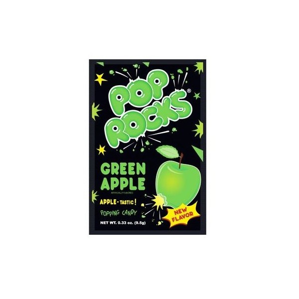 Pop Rocks Sucre pétillant Pomme Verte 9,5 Gr x 24 - My Candy Shop -  Revendeur