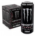 Monster Ultra Black Zero 4 x 500 ml x 6