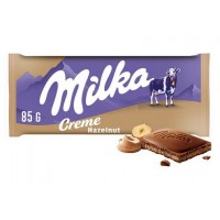 Tablette de chocolat Milka Hazelnut Cream 85 Gr x 22