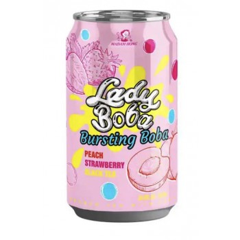 Bubble Tea Fraise et Pêche 320 ml x 24