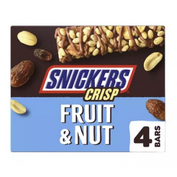 Snickers Crisp Triple Treat Fruit & Nut 128 Gr x 10 Snickers Crisp Triple Treat Fruit & Nut 128 Gr x 10