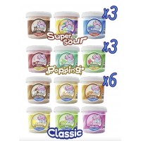 Mr Flossy Barbe &agrave; papa Pack Mix 40 Gr x 12
