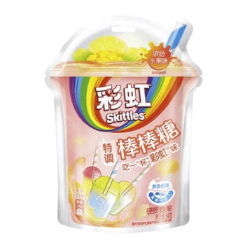 Skittles Lollipop Fruity 50 Gr x 8