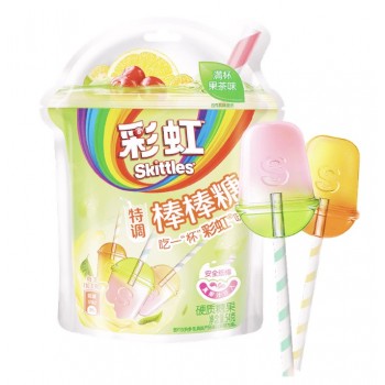 Skittles Lollipop Fruits Tea 50 Gr x 8 Skittles Lollipop Fruits Tea 50 Gr x 8