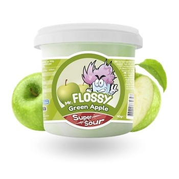 Mr Flossy Barbe à papa Acidulée Pomme Verte 40 Gr x 12 Mr Flossy Barbe à papa Acidulée Pomme Verte 40 Gr x 12