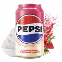 Pepsi Zero Sugar Strawberry & Cream 330 ml x 24