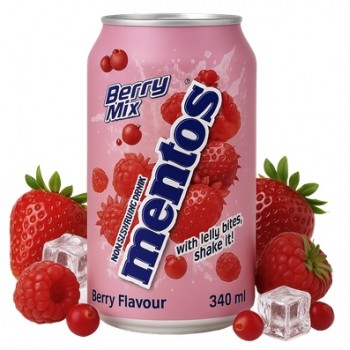 Mentos Drink Berry Mix 340 ml x 24