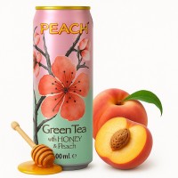 Arizona Green Tea with Honey & Peach 500 ml x 12