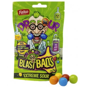 Dr Sour Blast Balls Stand Up Bag 75 Gr x 12 Dr Sour Blast Balls Stand Up Bag 75 Gr x 12