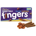 Cadbury Salted Caramel Fingers 114 Gr x 20