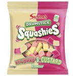 Swizzels Drumstick Squashies Rhubarb & Custard 120 Gr x 12