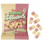 Swizzels Drumstick Squashies Rhubarb & Custard 120 Gr x 12