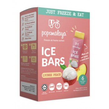 Pops Malaya Sorbet Lychee Peach 270 ml x 12