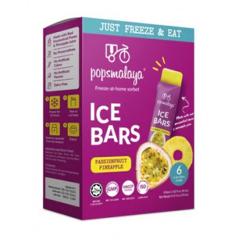 Pops Malaya Sorbet Passion Fruit Pineapple 270 ml x 12 Pops Malaya Sorbet Passion Fruit Pineapple 270 ml x 12