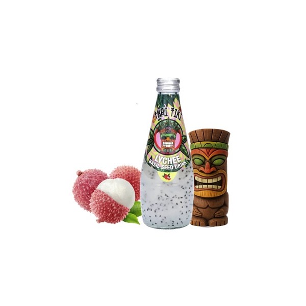Basil Drink Thai Tiki Lychee 290 Ml X 24 My Candy Shop Revendeur