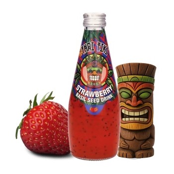 Basil Drink Thai Tiki Strawberry 290 ml x 24