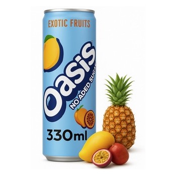 Oasis Exotic Fruit Zero 330 ml x 24