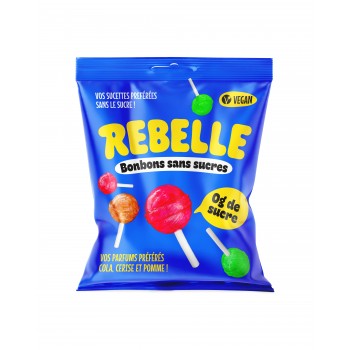 Rebelle Sucettes Lollipops 50 Gr x 12