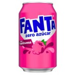 Fanta Frambuesa Zero 330 ml x 24