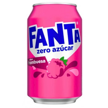 Fanta Frambuesa Zero 330 ml x 24