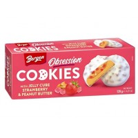 Cookies Jelly Cube Strawberry & Peanut Butter 128 Gr x 18