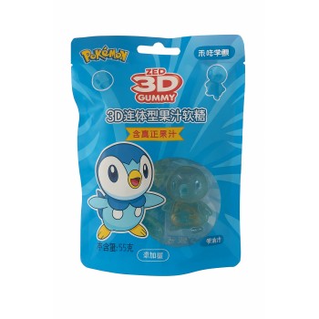 Peeling 3D Gummies Pokemon Grape 56 Gr x 8