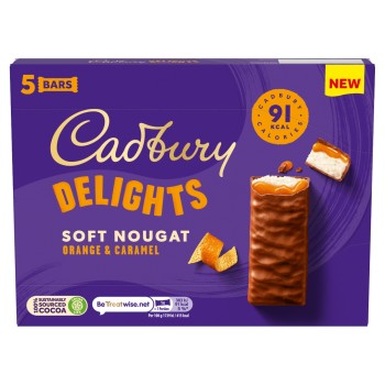 Cadbury Soft Nougat Orange & Caramel 110 Gr x 9