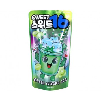Sweet 16 Green Grape Ade 200 ml x 10