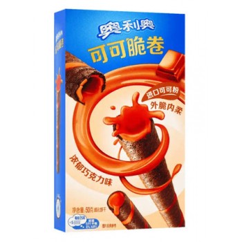 Oreo Cacao Cripsy Roll Chocolate 50 Gr x 24