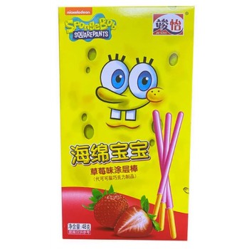 Stick Fraise Bob l'éponge 21 Gr x 36