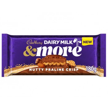 Cadbury & More Nutty Praline Crisp 180 Gr x 15