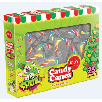 Mini Candy Canes Sour 125 Gr x 24