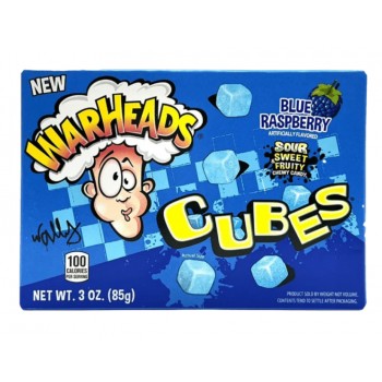 Warheads Cube Blue Raspberry 85 Gr x 12