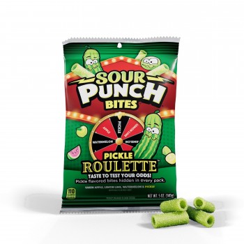 Sour Punch Pickle Roulettes Bites 105 Gr x 12