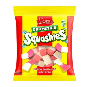 Swizzels Drumstick Squashies Raspberry & Milk 120 Gr x 12