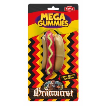 Maxi Gummy German Bradwursty 120 Gr x 9