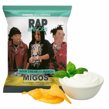 Snack Rap Migos Sour Cream Ranch 71 Gr x 12