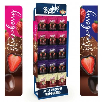 Pr&eacute;sentoir Pr&eacute;-rempli Bonjuks Freez Dried - 180 uvc x 1