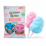 Gummy Rush Cotton Candy Sour Belts Bites 60 Gr x 12