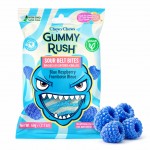 Gummy Rush Blue Raspberry Sour Belt 60 Gr x 12