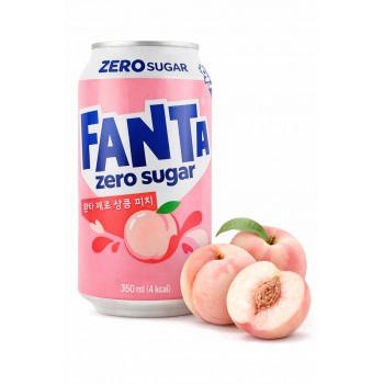 Fanta Peach Korea Zero 350 ml x 24