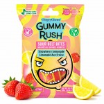 Gummy Rush Strawberry Lemonades Sour Belt Bites 60 Gr x 12