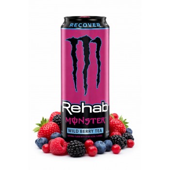 Monster Rehab Wild Berry Tea 458 ml x 24