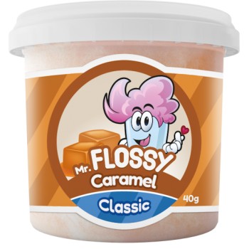 Mr Flossy Barbe &agrave; papa Classic Caramel 40 Gr x 12