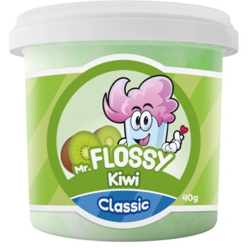 Mr Flossy Barbe &agrave; papa Classic Kiwi 40 Gr x 12