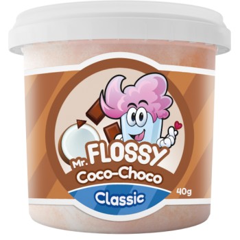 Mr Flossy Barbe &agrave; papa Classic Coco Choco 40 Gr x 12