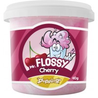 Mr Flossy Barbe &agrave; papa P&eacute;tillante Cerise 40 Gr x 12