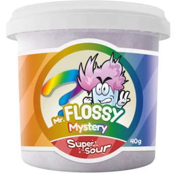 Mr Flossy Barbe &agrave; papa Acidul&eacute;e Mystery 40 Gr x 12