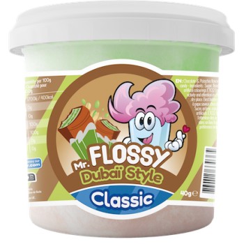 Mr Flossy Barbe &agrave; papa Classic Duba&iuml; Style 40 Gr x 12